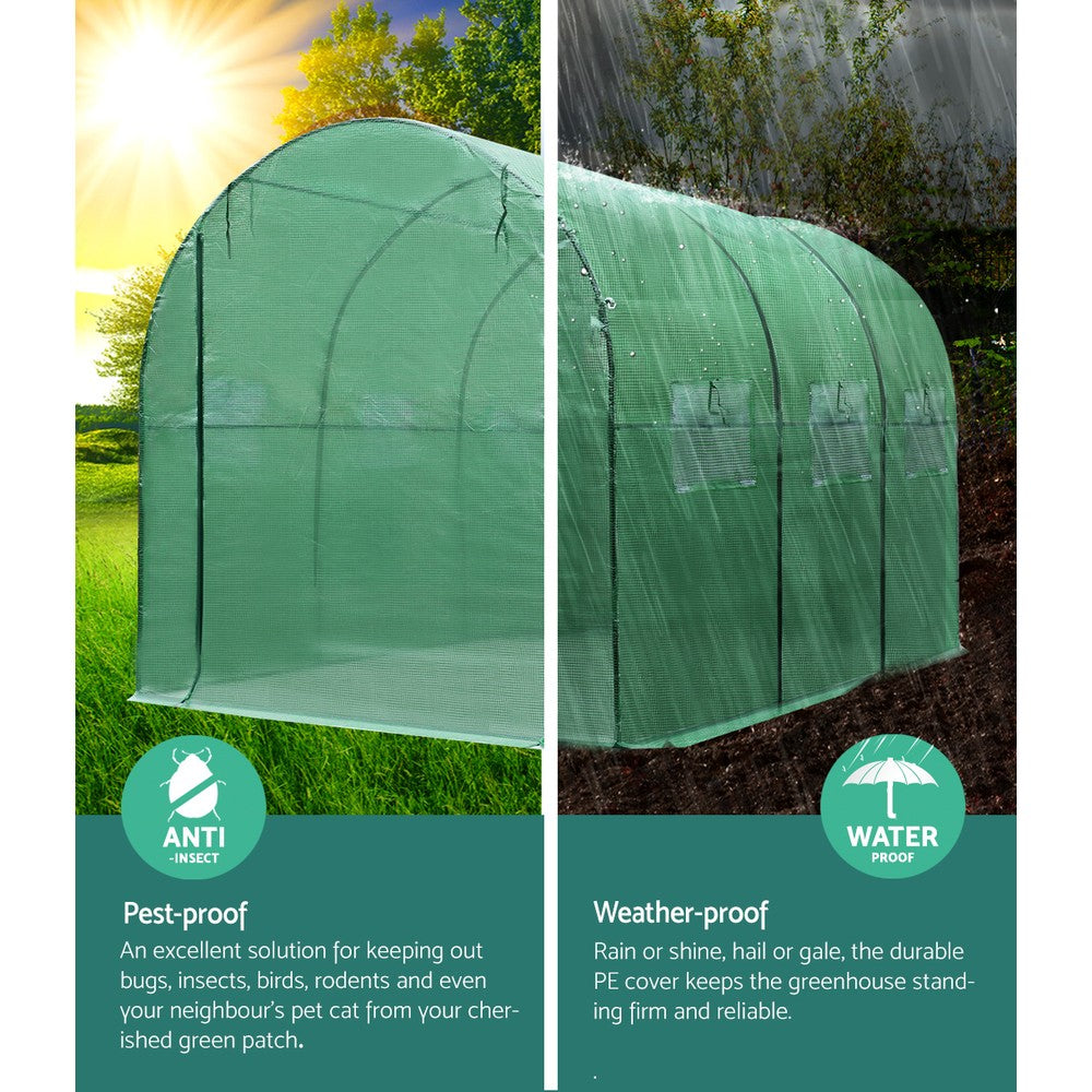 Greenfingers Greenhouse | 3x2x2M | Walk-in Green House Tunnel | Plant Garden Shed Dome