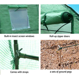 Greenfingers Greenhouse | 3x2x2M | Walk-in Green House Tunnel | Plant Garden Shed Dome