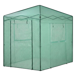 Walk-In Greenhouse 180x240x240cm | Steel Frame | PE Cover | Outdoor Shelter