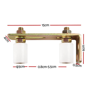 LockMaster Roller Guide | Gate Opener | Track Stopper | Sliding Hardware Accessories Kit