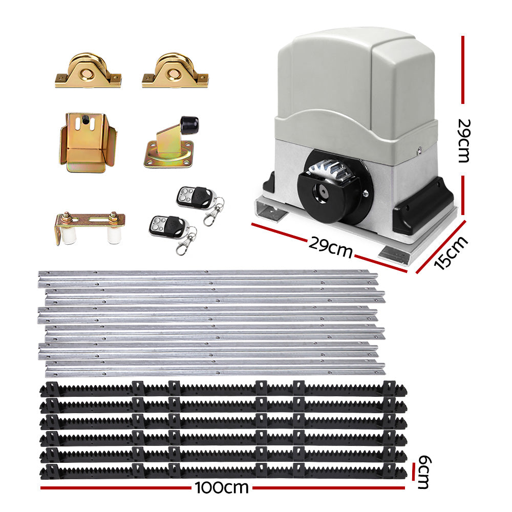 LockMaster Electric Sliding Gate Opener | 1200KG | 6M
