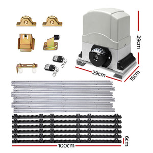 LockMaster Electric Sliding Gate Opener | 1200KG | 6M