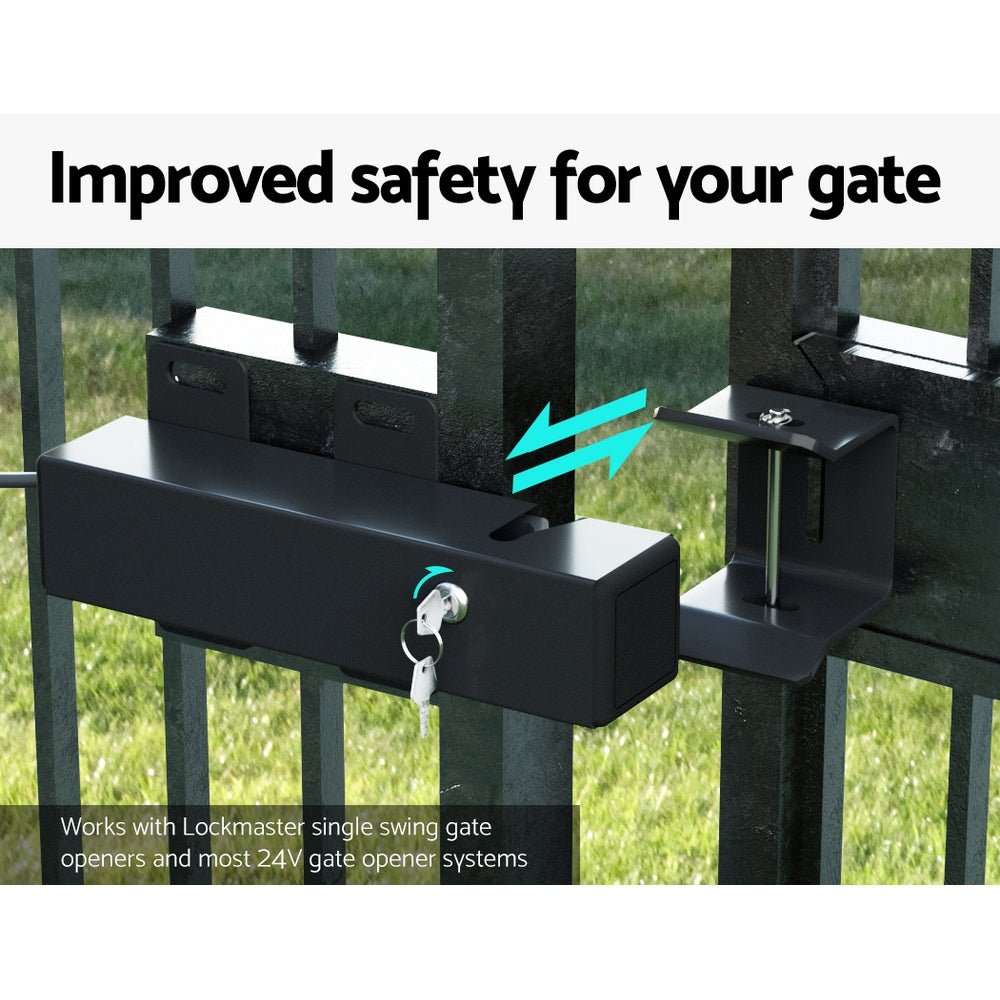 Lockmaster | Automatic Electric Gate Lock | DC 24V | Swing Gate Opener | Security Gate Lock