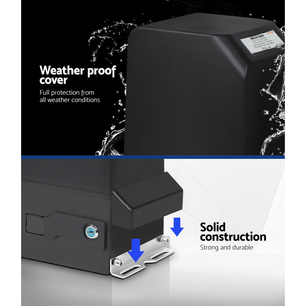 Lockmaster Automatic Sliding Gate Opener Kit | 6M | 1000KG