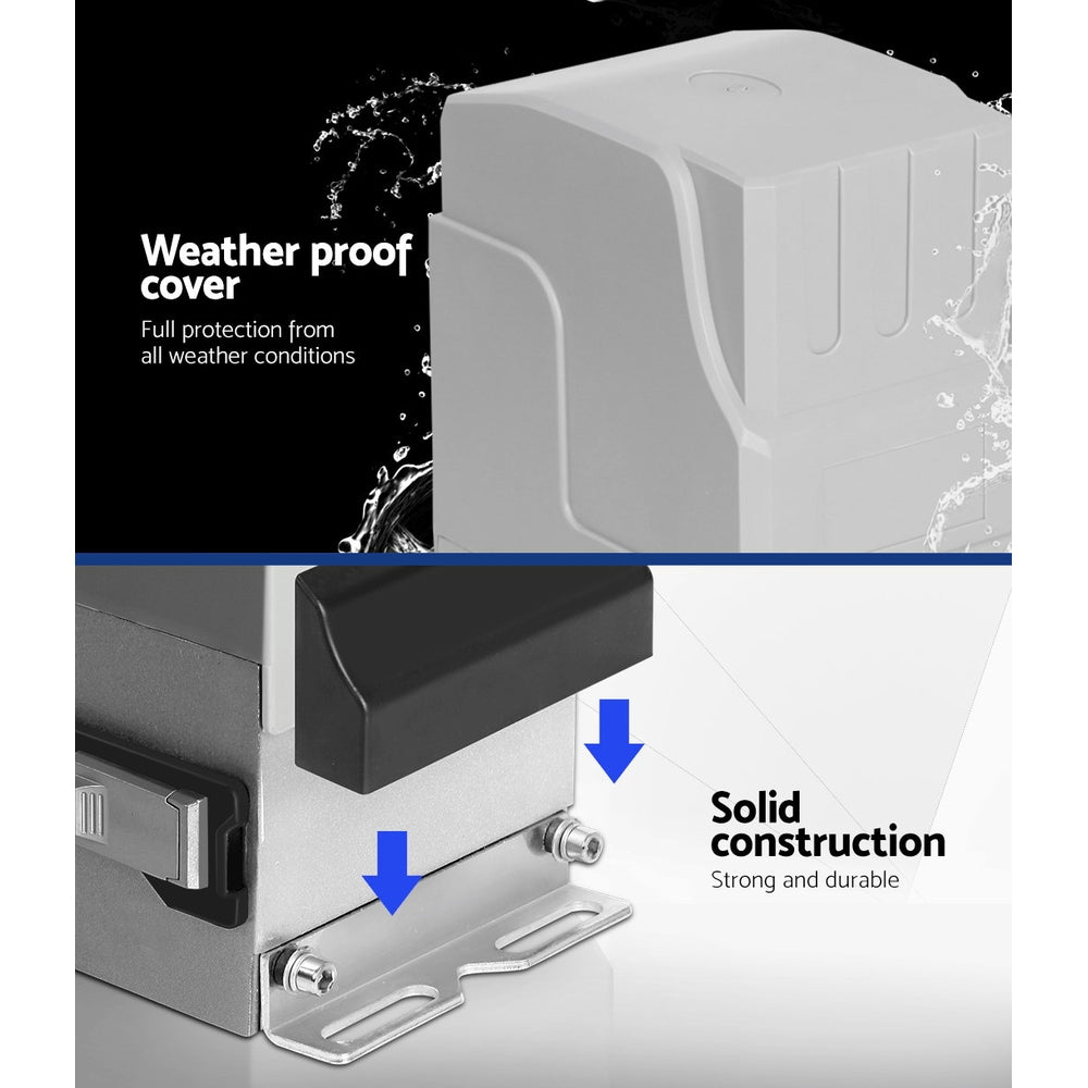 Lockmaster Automatic Sliding Gate Opener Kit | 6M | 1800KG
