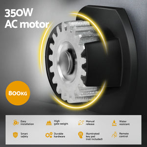 LockMaster Electric Sliding Gate Opener | 800KG | 6M Hardware Kit