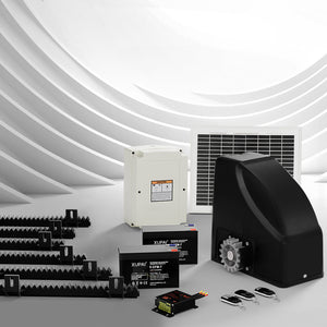 Lockmaster | Automatic Sliding Gate Opener Kit | 10W | Solar Panel Electric | 6M 600KG