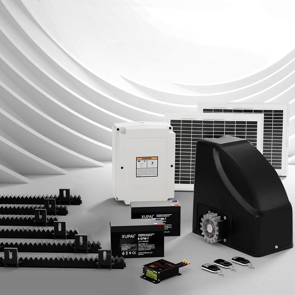 Lockmaster | Automatic Sliding Gate Opener Kit | 20W | Solar Panel Electric | 6M 600KG