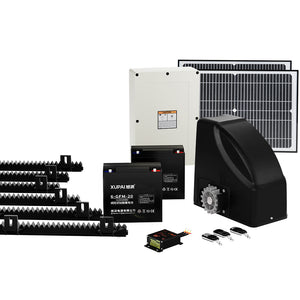 Lockmaster | Automatic Sliding Gate Opener Kit | 40W | Full Solar Electric | 6M 600KG