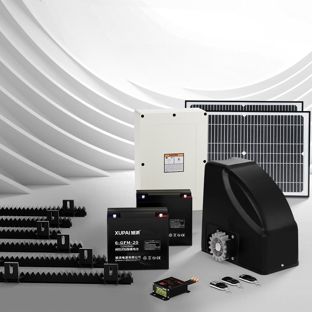 Lockmaster | Automatic Sliding Gate Opener Kit | 40W | Full Solar Electric | 6M 600KG