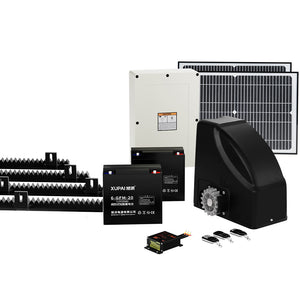 Lockmaster | Automatic Sliding Gate Opener Kit | 40W | Full Solar Electric | 4M 600KG
