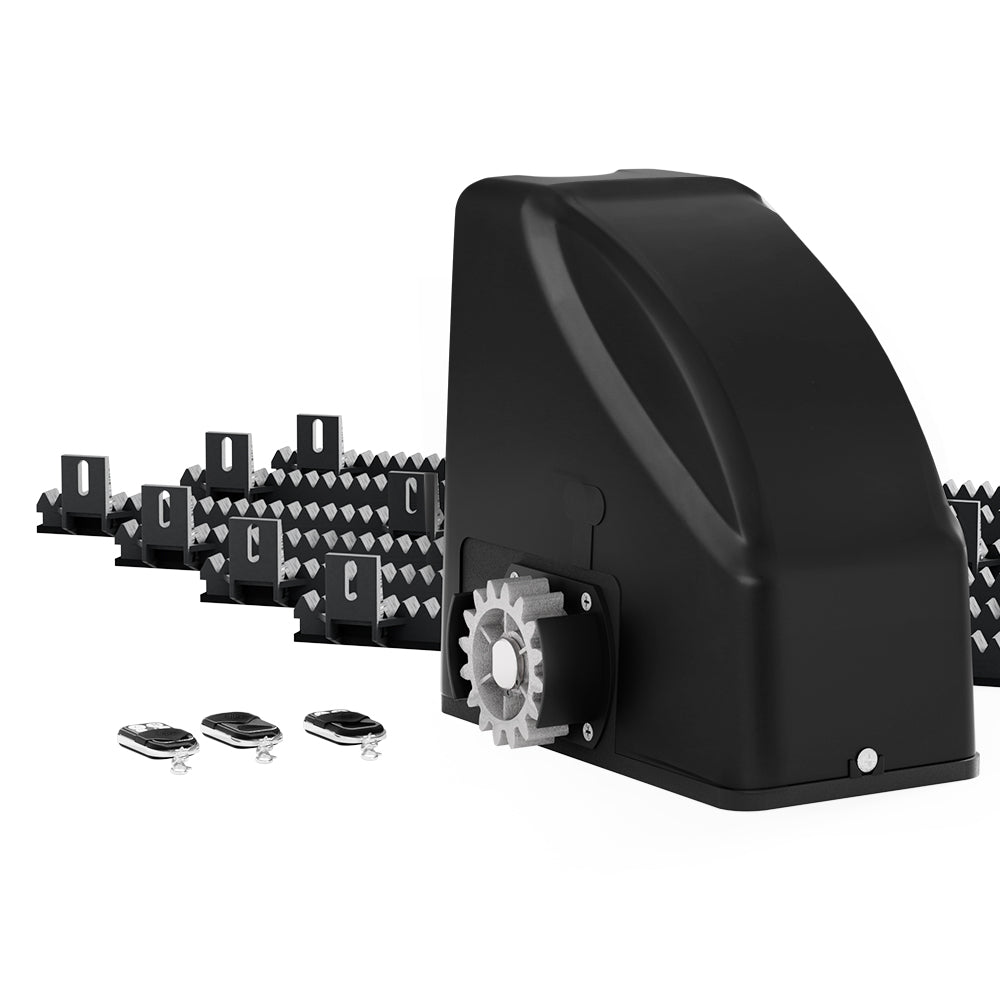 Lockmaster Automatic Sliding Gate Opener Kit | Electric | 6M | 600KG | 3 Control Remotes