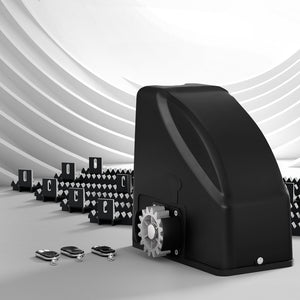 Lockmaster Automatic Sliding Gate Opener Kit | Electric | 6M | 600KG | 3 Control Remotes