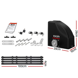 Lockmaster | Automatic Sliding Gate Opener Kit | 10W | Solar Panel Electric | 4M 600KG
