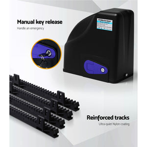 Lockmaster | Automatic Sliding Gate Opener Kit | 10W | Solar Panel Electric | 4M 600KG