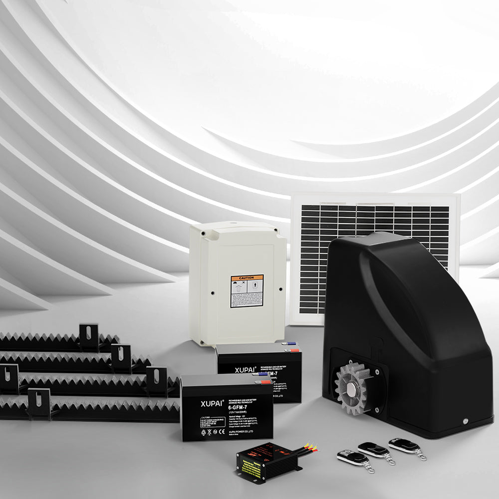 Lockmaster | Automatic Sliding Gate Opener Kit | 10W | Solar Panel Electric | 4M 600KG