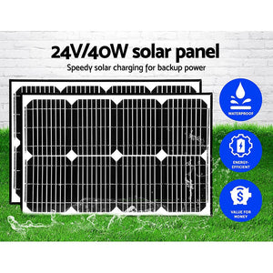 Lockmaster Single Swing Gate Opener | 600KG | 40W Solar Panel
