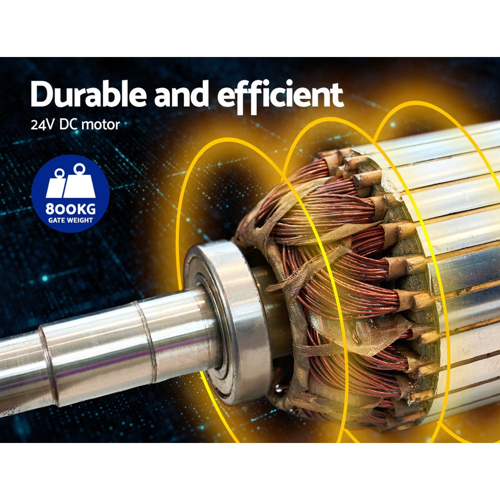 Lockmaster Dual Swing Gate Opener | 800KG | 20W Solar Panel