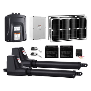 Lockmaster Dual Swing Gate Opener | 800KG | 40W Solar Panel