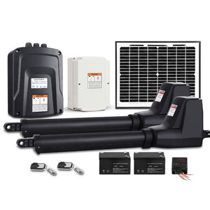 Lockmaster Dual Swing Gate Opener | 800KG | 10W Solar Panel