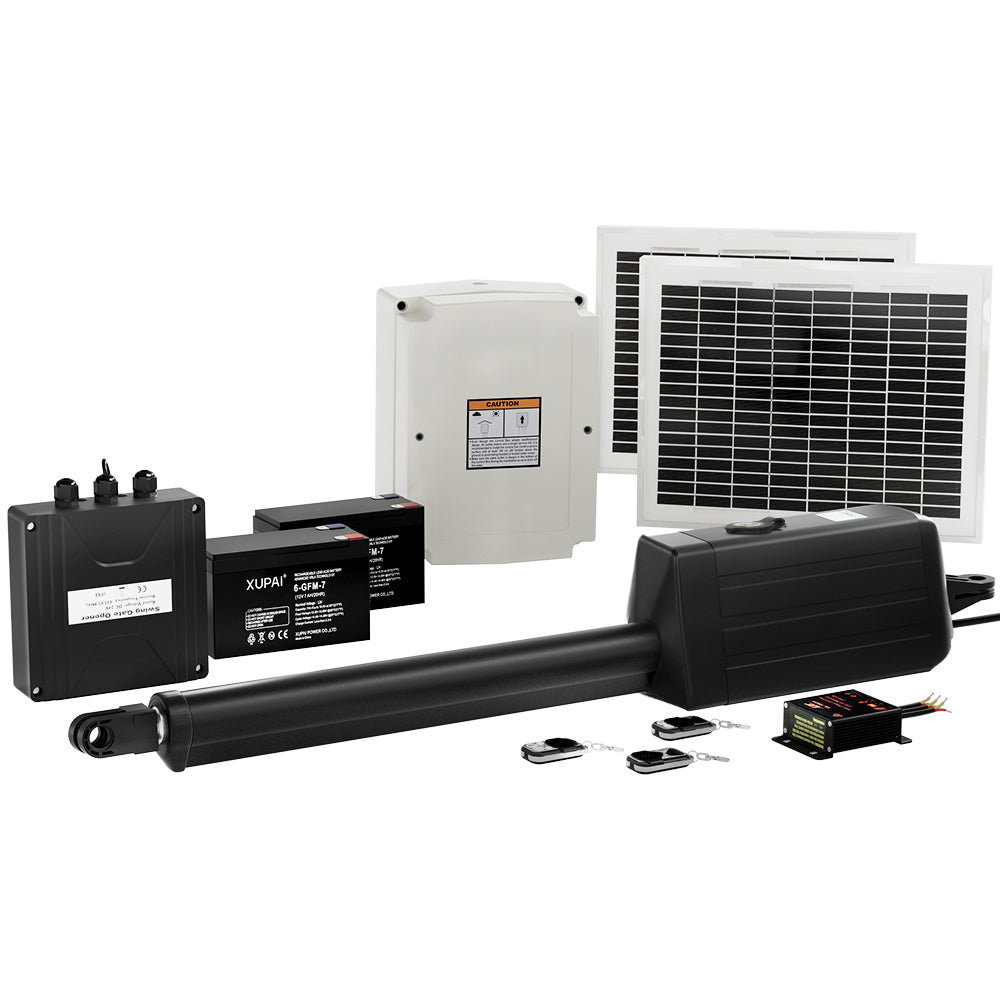 Lockmaster | Single Swing Gate Opener | 20W | Full Solar Power Automatic | 300KG 5M