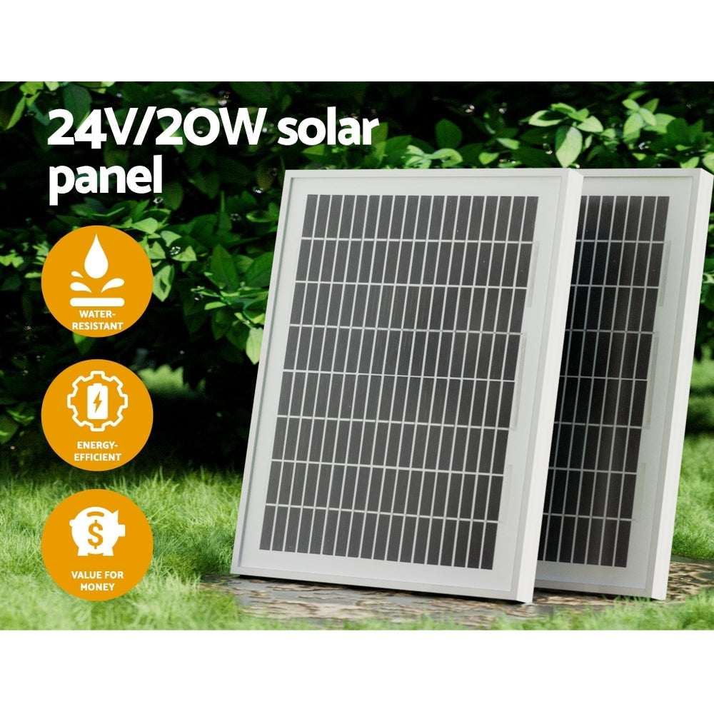 Lockmaster | Single Swing Gate Opener | 20W | Full Solar Power Automatic | 300KG 5M