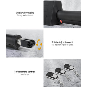 Lockmaster | Single Swing Gate Opener | 40W | Full Solar Power Automatic | 300KG 5M
