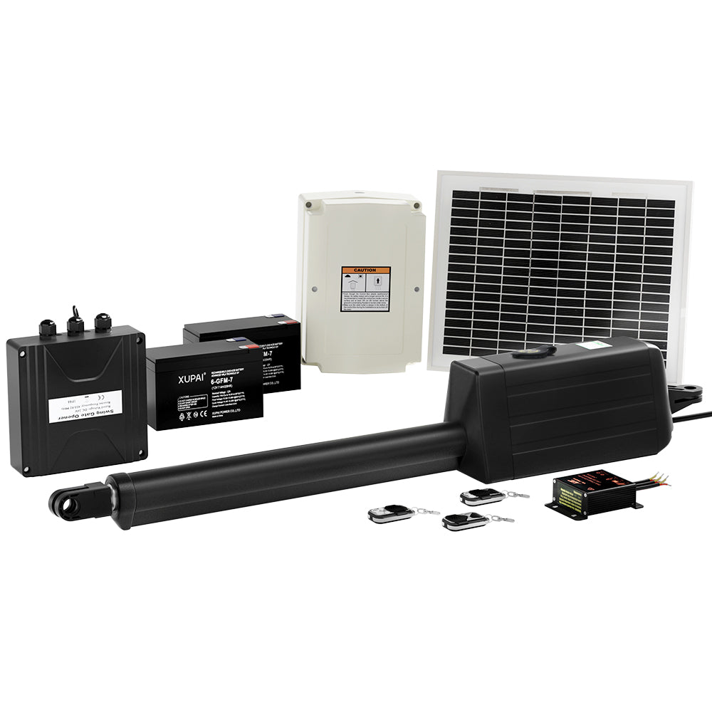 Lockmaster | Single Swing Gate Opener | 10W | Solar Power Automatic Electric | 300KG 5M