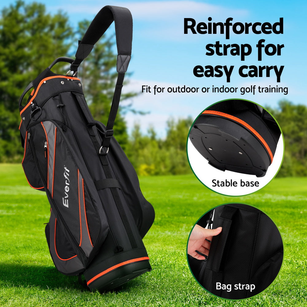 14 Ways Dividers | Golf Bag Stand | Insulated Carry Bag | Zippered Rain Cover