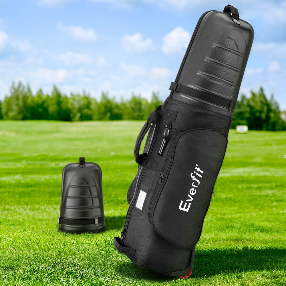 Everfit Golf Travel Bag | Airline Approved | Hard Case with Wheels | Foldable