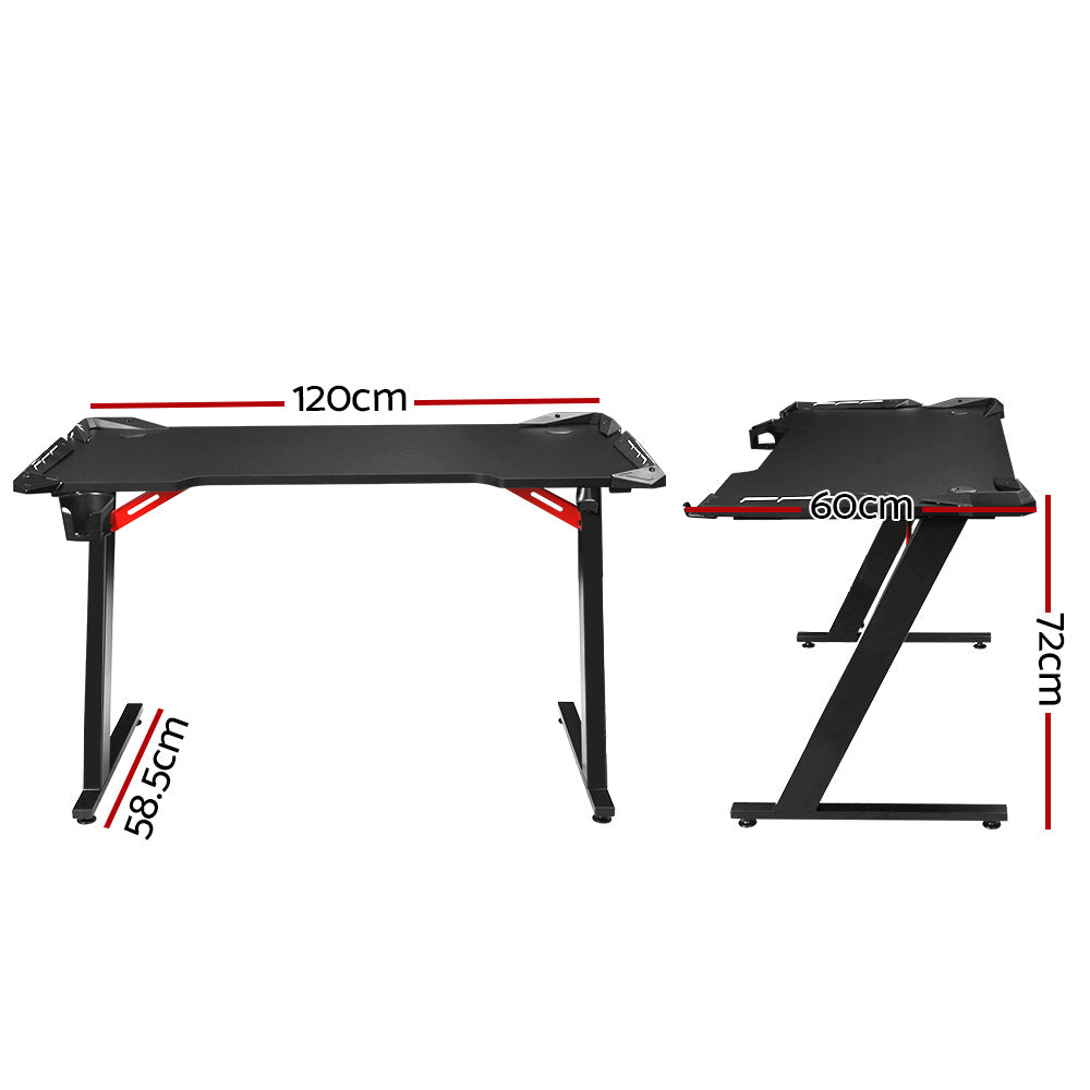 Gaming Desk | Computer Desks | LED Light | 120CM