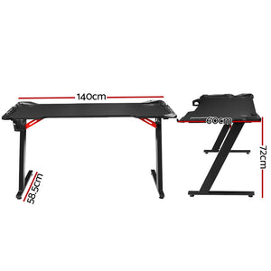 Gaming Desk | Computer Desks | LED Light | 140CM