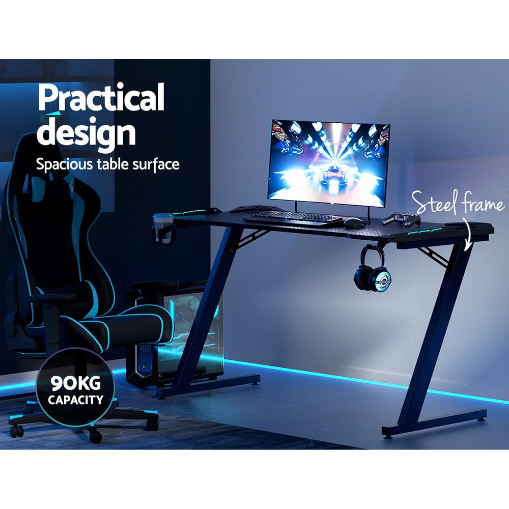 Gaming Desk | Computer Desks | LED Light | 140CM