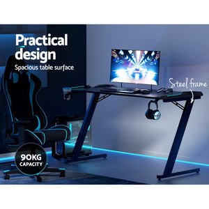 Gaming Desk | Computer Desks | LED Light | 140CM