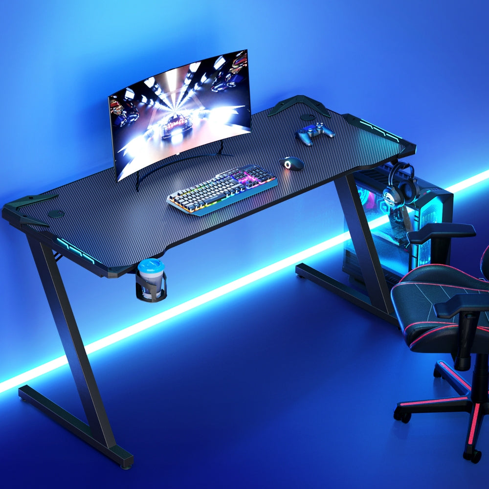 Gaming Desk | Computer Desks | LED Light | 140CM