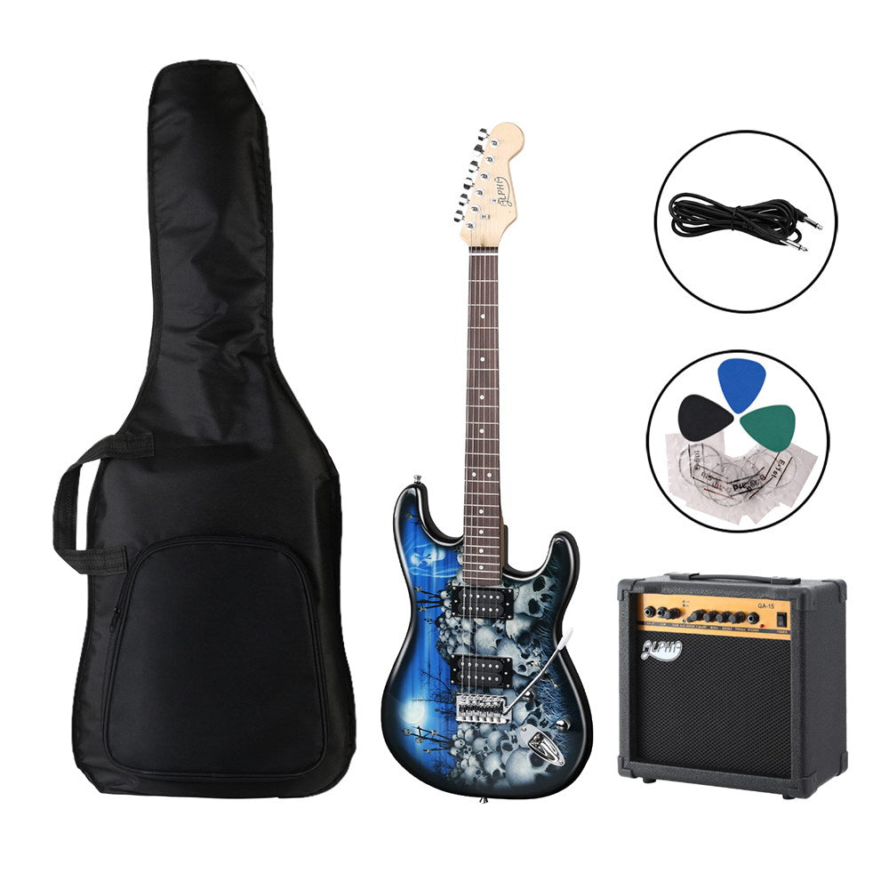 Alpha Electric Guitar | Music String Instrument | 20W Amplifier