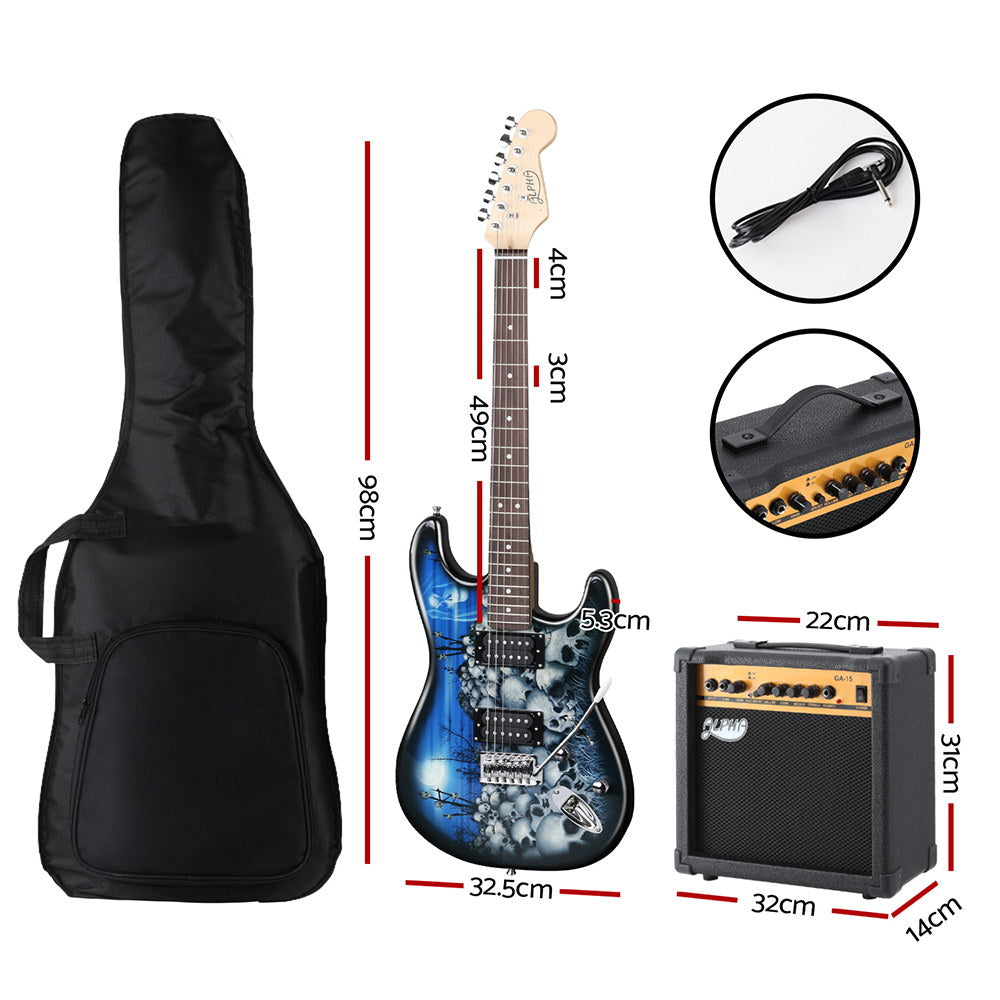 Alpha Electric Guitar | Music String Instrument | 20W Amplifier