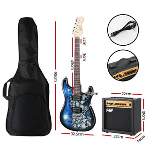 Alpha Electric Guitar | Music String Instrument | 20W Amplifier