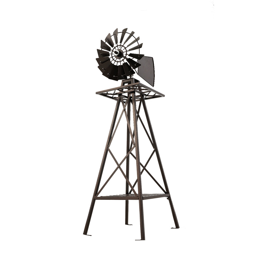 Garden Windmill | 160cm | Metal Ornaments | Outdoor Decor | Ornamental Wind Mill