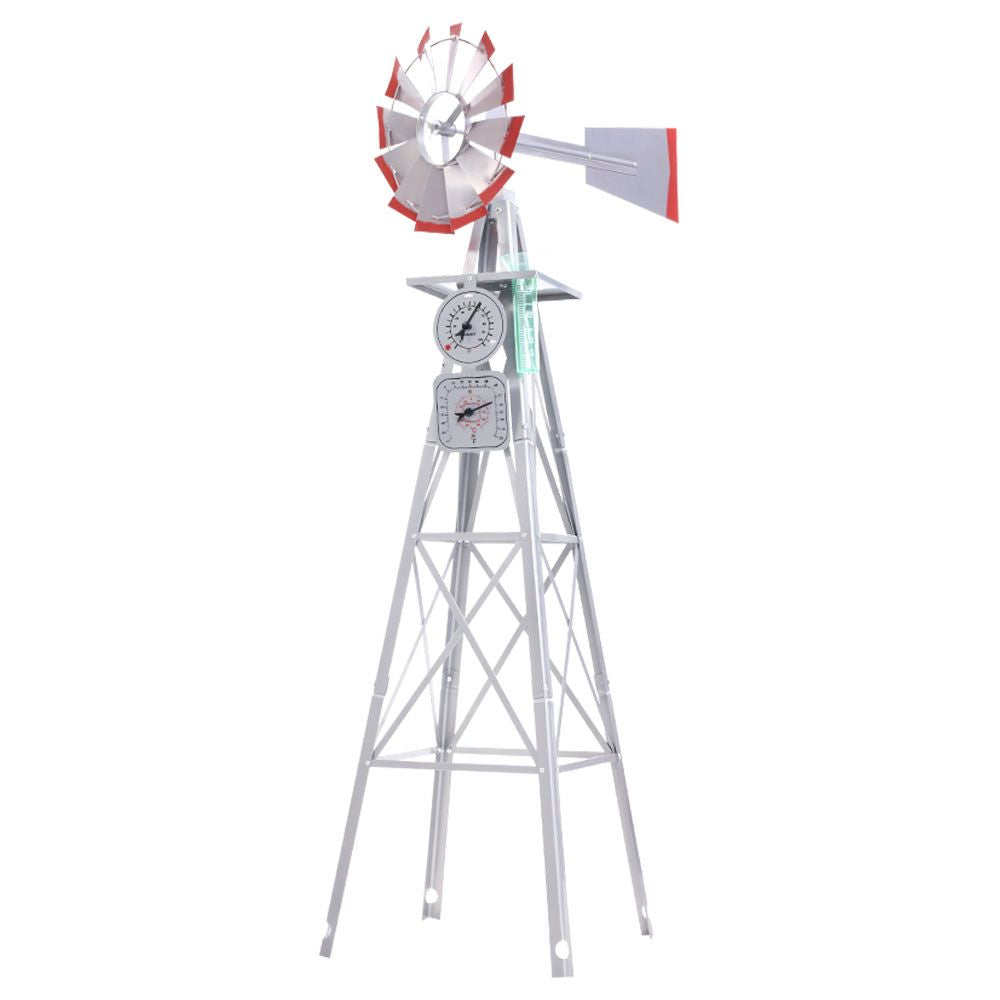 Garden Windmill | 8FT | 245cm | Metal Ornaments | Outdoor Decor | Ornamental Wind Mill