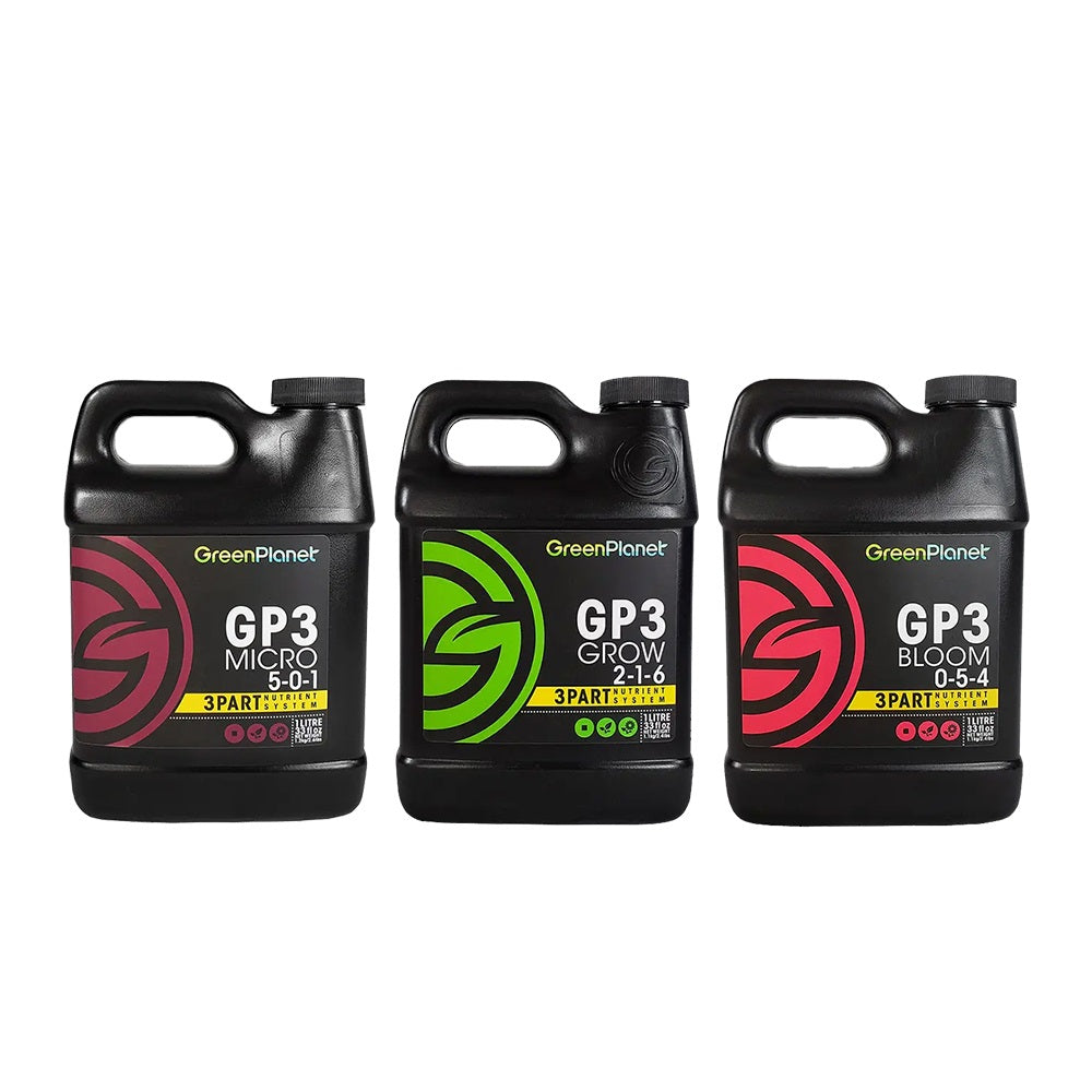 Green Planet GP3 Set - Grow + Bloom + Micro - 5L