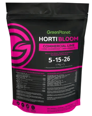 GreenPlanet Horti Bloom 2.3kg | 5-15-26 Flowering Nutrient | Dry Fertiliser with Magnesium & Micronutrients