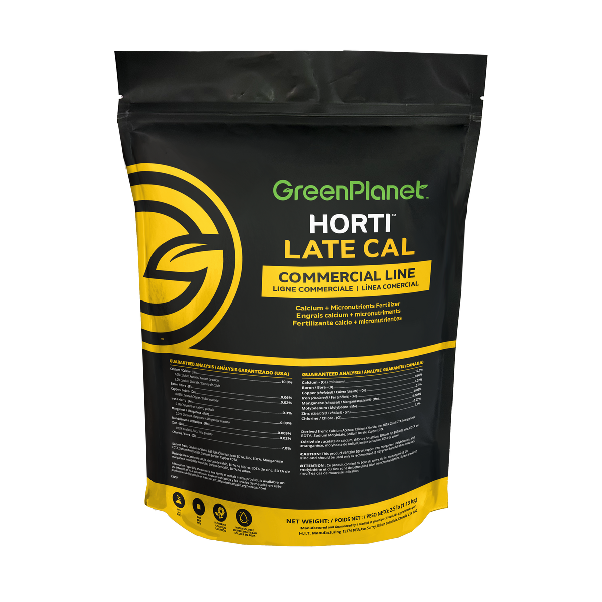 GreenPlanet Horti Late Cal 1.13kg | Zero Nitrogen Calcium Nutrient | Late Bloom Dry Fertiliser