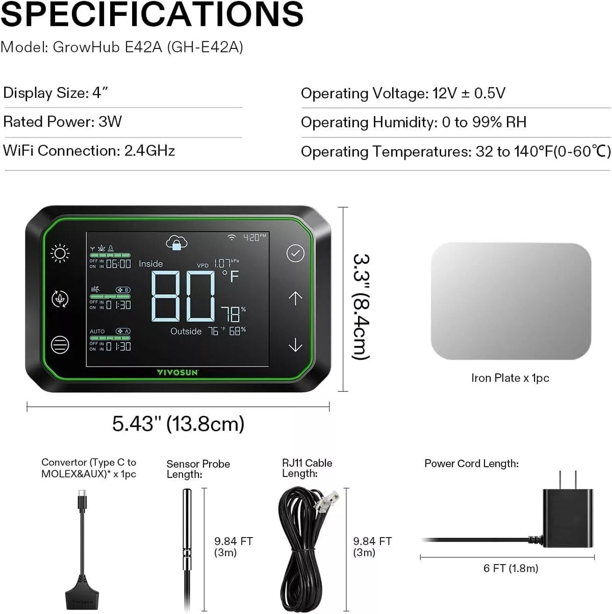 GrowHub E42A Controller | Vivosun