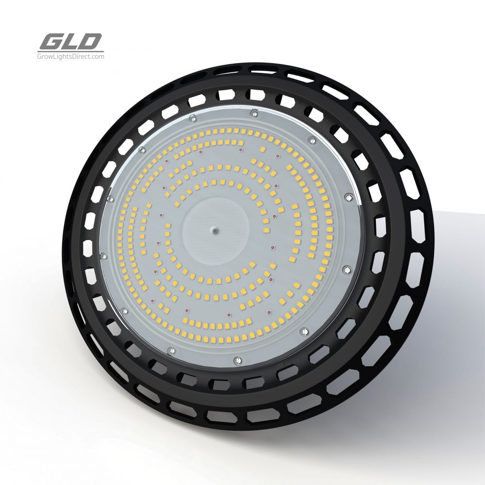 Growlight Direct GLD 150W Satelight LED Grow Light | Full Spectrum | 2.1 µmol/J | PPF 315 µmol/s | Passive Cooled | Waterproof Aluminium Housing