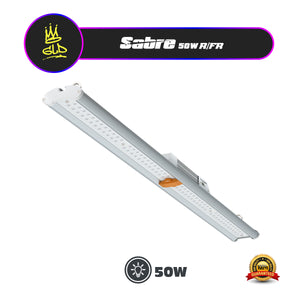 Growlight Direct GLD Sabre 50W Far Red LED Grow Light Bar | Dimmable R/FR Spectrum Supplemental Lighting | PPFD 20.08 @30cm | Passive Cooled | 587mm Strip