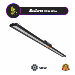 Growlight Direct GLD Sabre 50W UVA LED Grow Light Bar | Dimmable UV Spectrum Supplemental Lighting | PPFD 31.55 @30cm | Passive Cooled | 1030mm Strip
