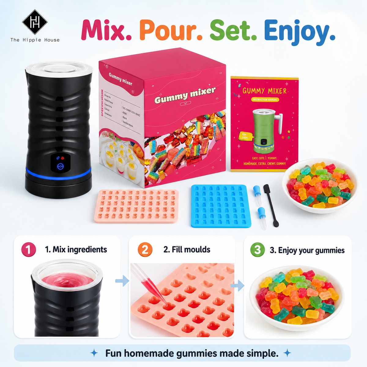 Gummy Maker | DIY Herbal Edible Gummy Mixer