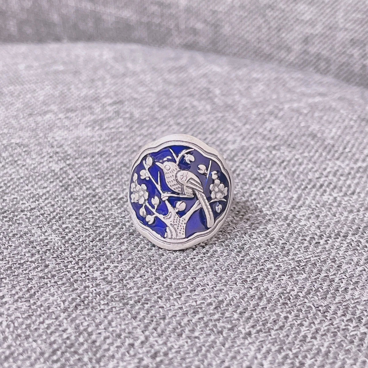 Beautiful Tree & Bird 925 Silver Bohemian Finger Ring