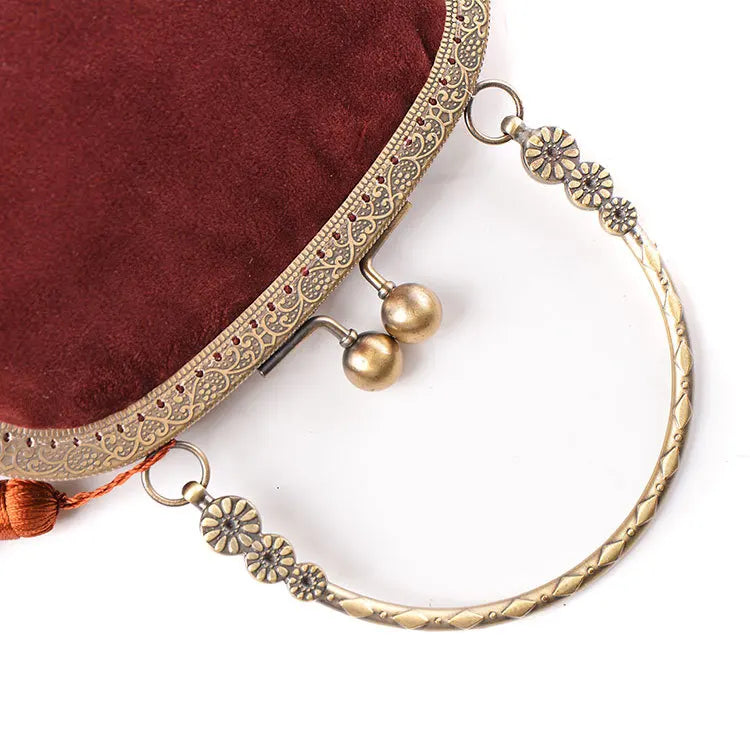 Handmade Velvet Minimalist Hanfu Bag | Various Colours